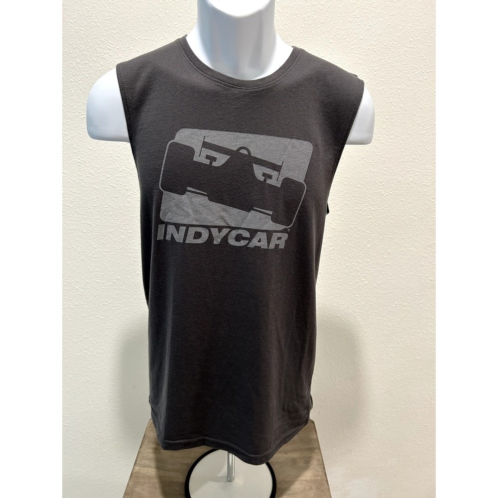 Indianapolis Mens Tank Top Indy Car Dark Gray M Official Licensed Racing Product